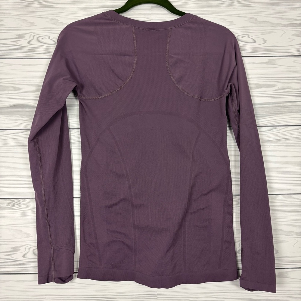 Athleta Momentum Top Long Sleeve Athleisure Size Small Purple - Picture 6 of 7
